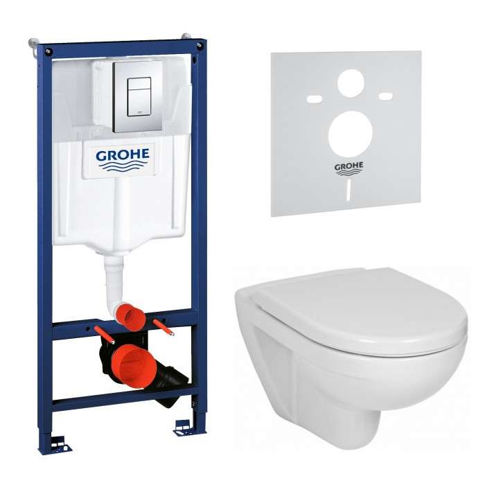 Инсталляционная система GROHE Rapid SL 3 в 1 + подвесной унитаз с крышкой Soft Close (38772J38) фото
